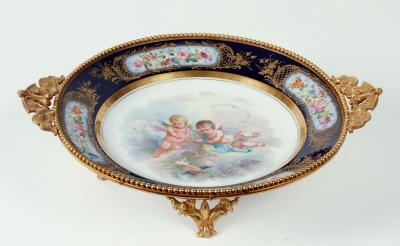 Appraisal: A CHATEAU DES TUILERIES SEVRES PORCELAIN DISH of circular form