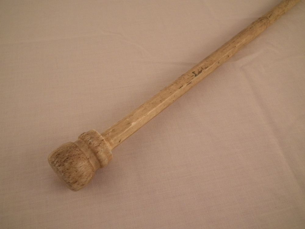 Appraisal: ANTIQUE WHALE BONE CANE th century sailor made whale bone