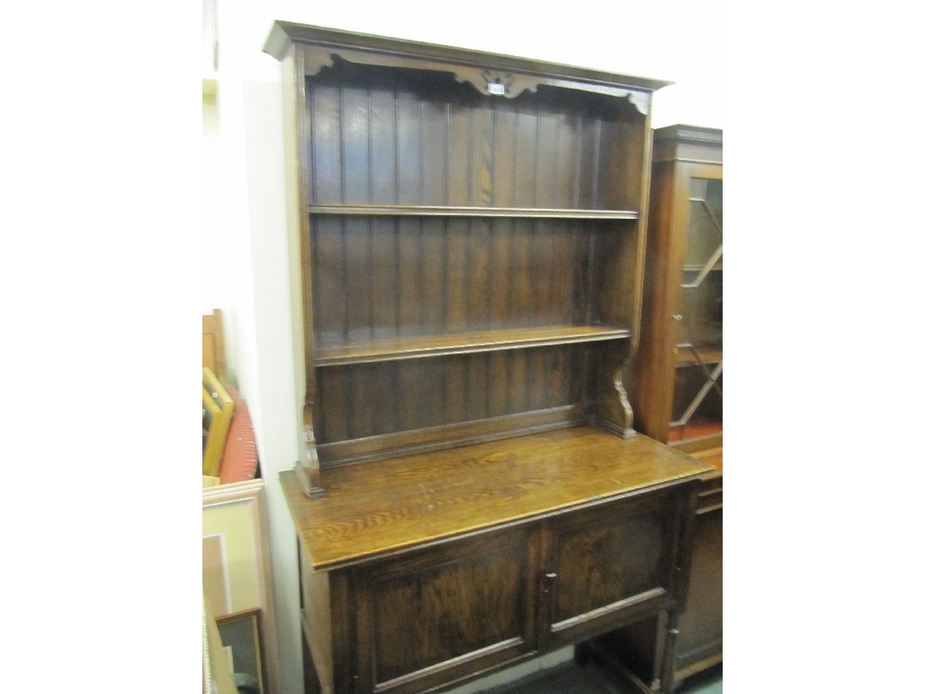 Appraisal: Oak kitchen dresser