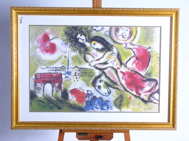 Appraisal: Marc Chagall Litho limited edition Romeo and Juliet x photo