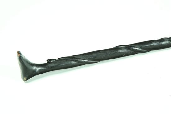 Appraisal: FOLK ART CANE American late th-early th century wood Foot