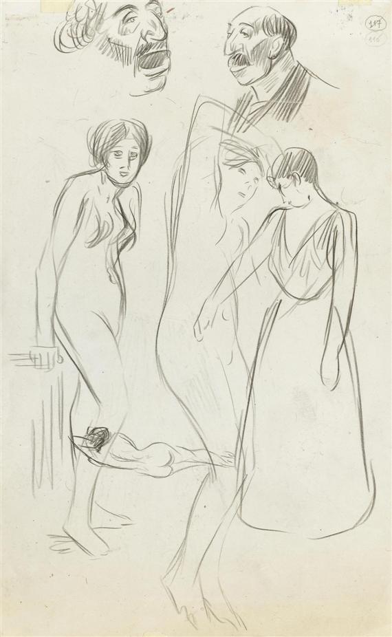 Appraisal: STEINLEN TH OPHILE ALEXANDRE Lausanne - Paris Male and female