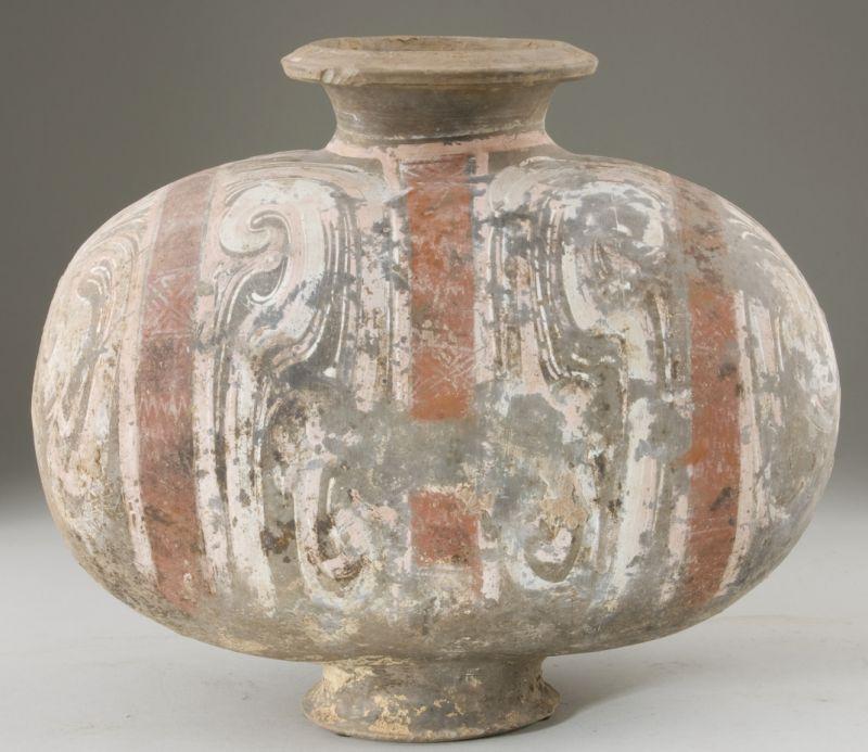 Appraisal: Chinese Han Dynasty Cocoon Jar circa B C - A