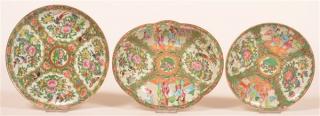 Appraisal: Three Pieces Rose Medallion Oriental Porcelain Three Pieces of Rose