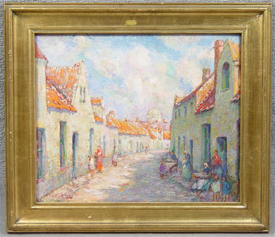 Appraisal: Verbrugghe Oil on board Signed lower left Verbrugge probably Emile