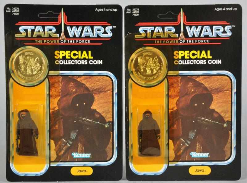 Appraisal: Lot of Star Wars POF Jawa Carded Figures Description Case