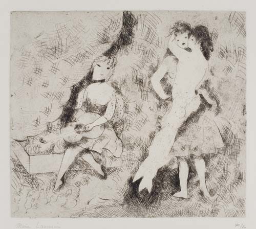 Appraisal: MARIE LAURENCIN Le Bal Etching x mm x inches full