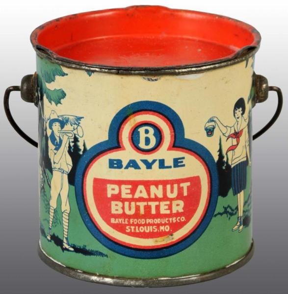 Appraisal: Bayle Peanut Butter Tin Description Manufactured by the Bayle Food