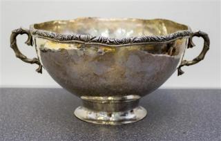 Appraisal: A Peruvian Silver Center Bowl Carlos Jimenez Cuzco having an