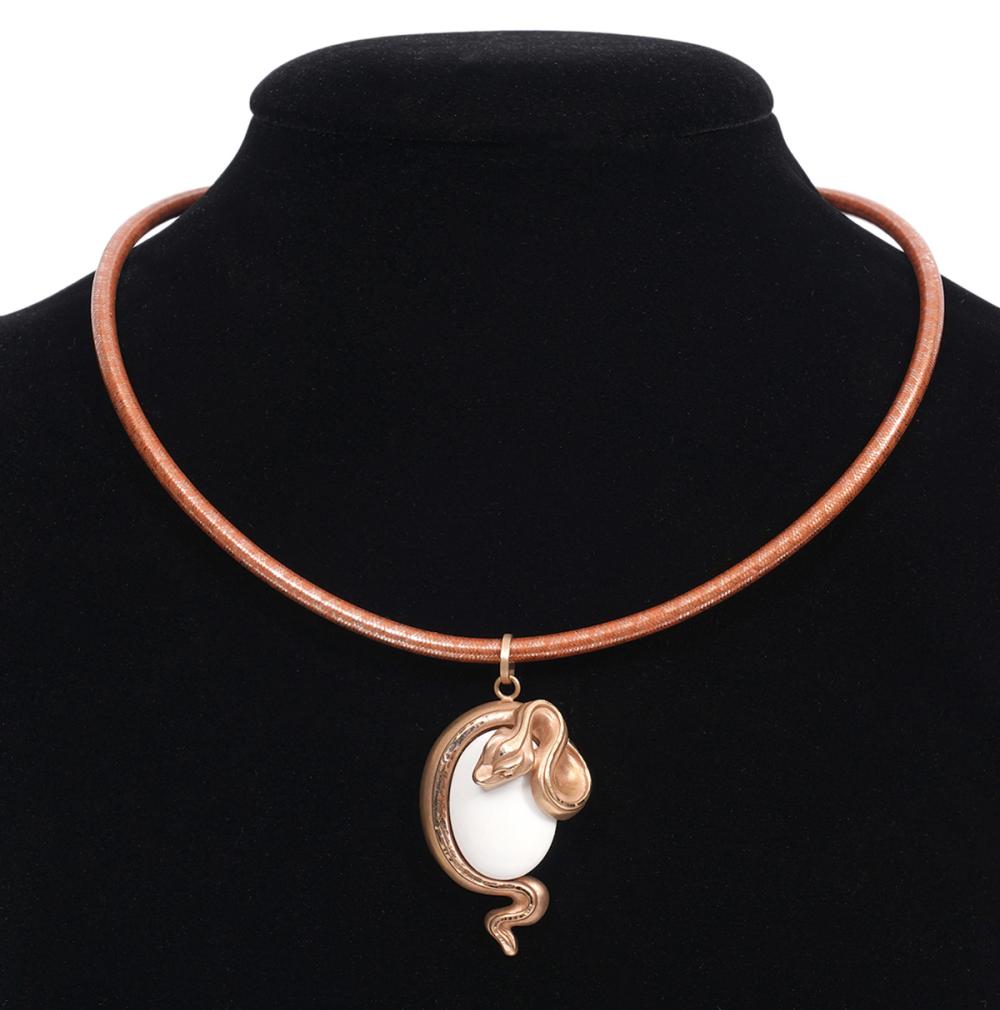 Appraisal: ITALIAN CONTEMPORARY K ROSE GOLD SNAKE NECKLACEItalian contemporary K rose