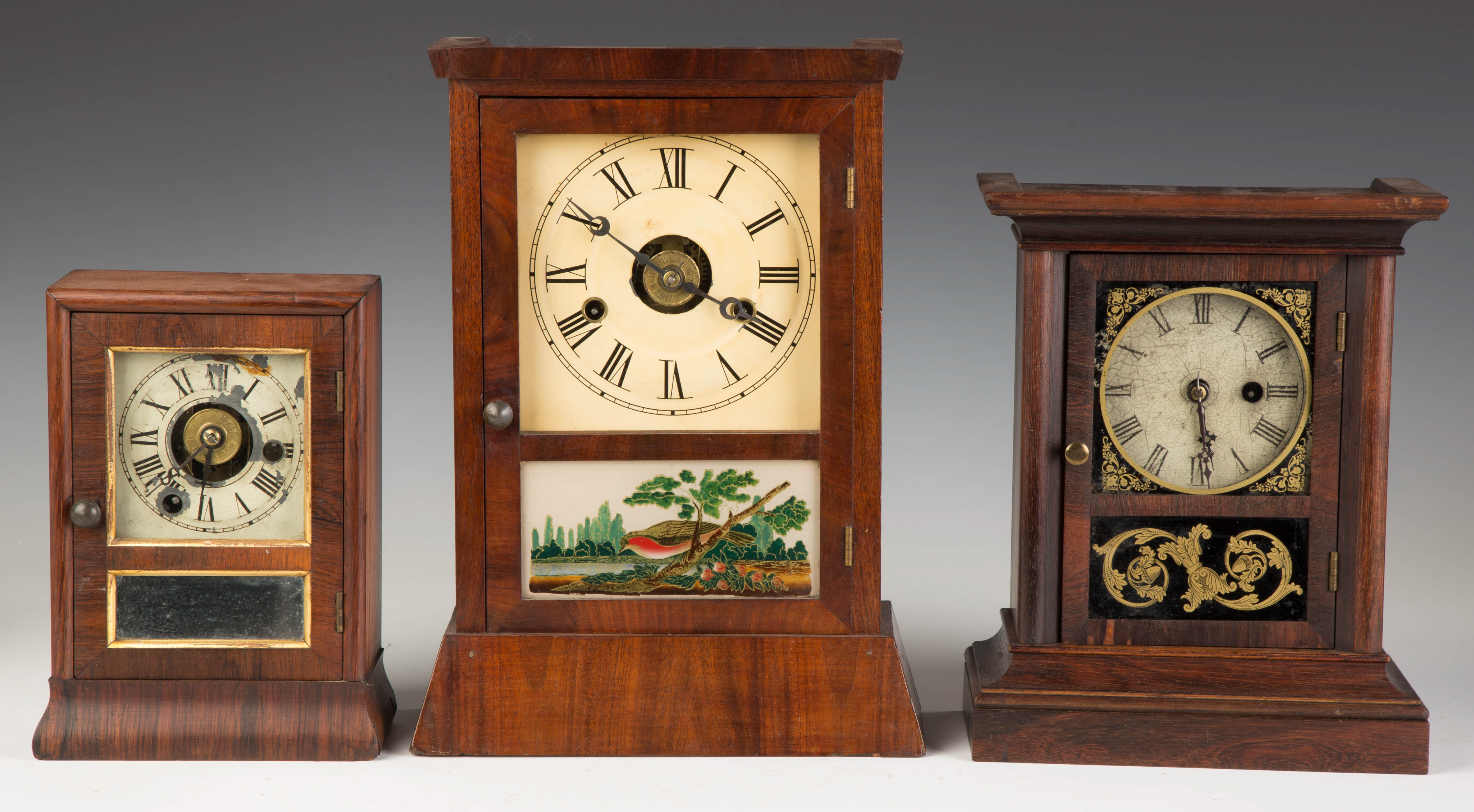 Appraisal: Three Cottage Clocks L C - Seth Thomas R -