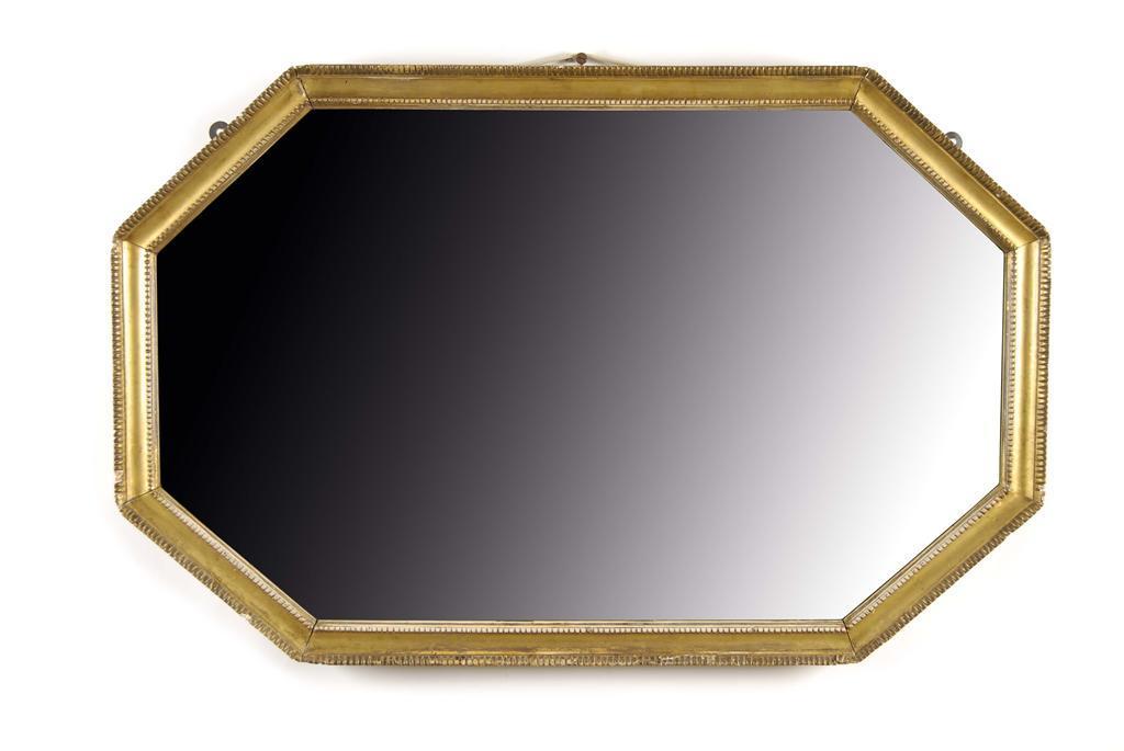 Appraisal: A th century octagonal giltwood and gesso wall mirror