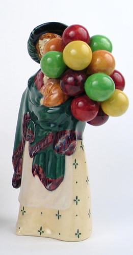 Appraisal: ROYAL DOULTON FIGURINE HN Balloon Seller made - Cream green