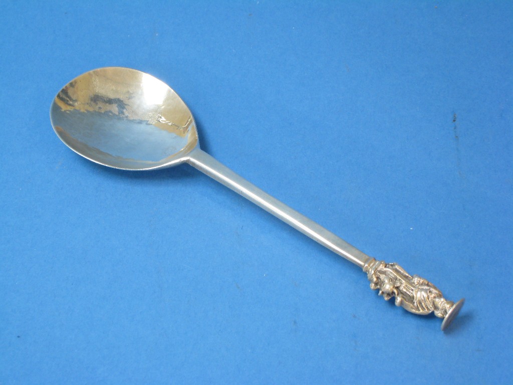 Appraisal: A Georgian Apostle Spoon with saint finial having seal top