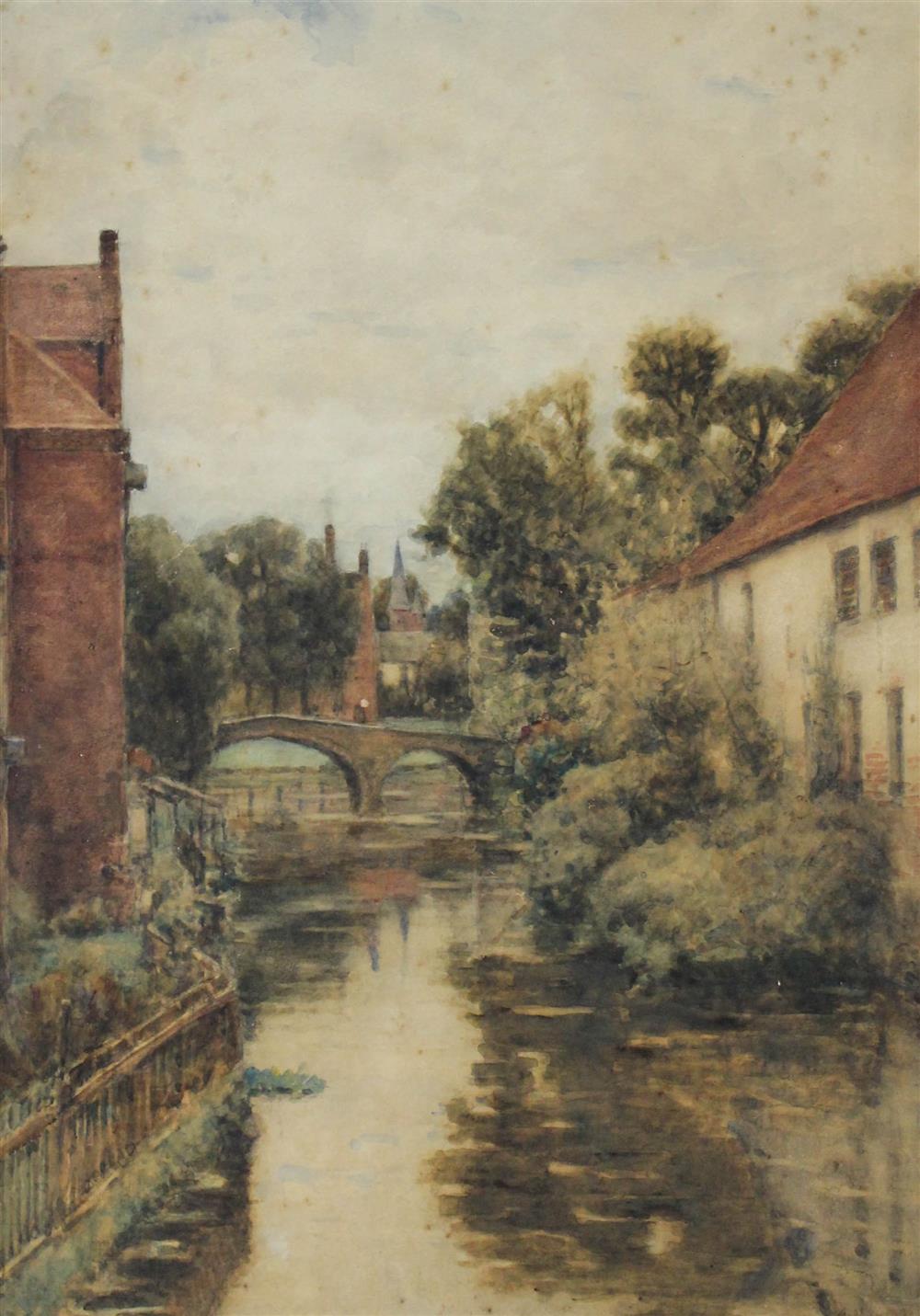 Appraisal: ARTHUR GEORGE BELL ENGLISH - A QUIET CORNER OF BRUGES