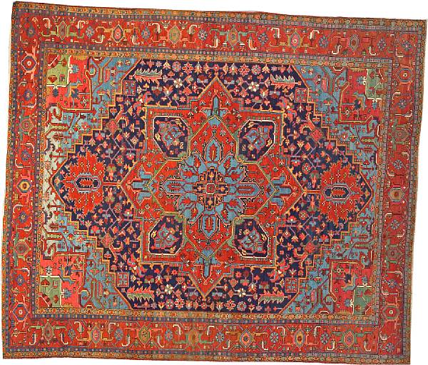 Appraisal: A Serapi carpet Northwest Persia late th century size approximately