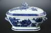 Appraisal: COVERED SOUP TUREEN - Canton Blue White Blue Willow Pattern