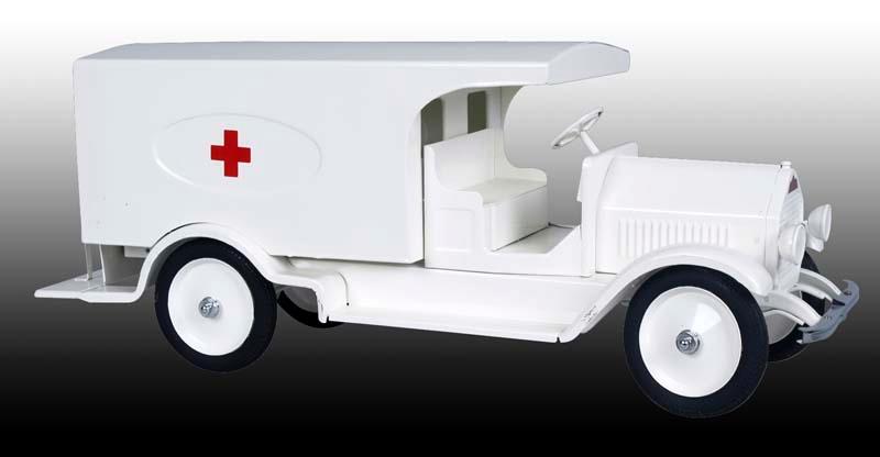 Appraisal: Pressed Steel Sturditoy Ambulance Toy Description '' L Circa Open