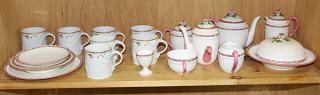 Appraisal: One shelf of English and Continental porcelain comprising Mottahedeh tea