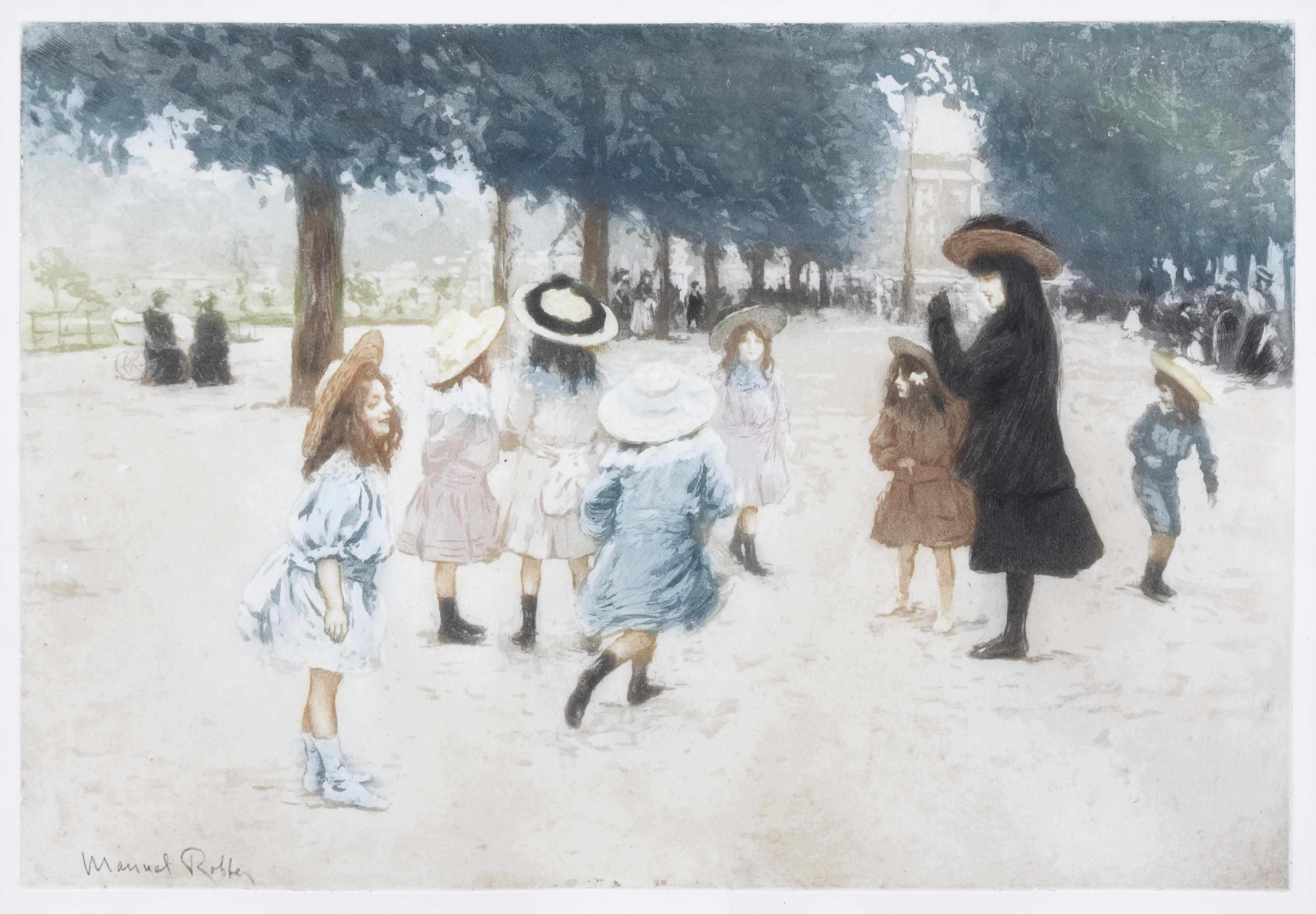 Appraisal: PrintsProperty of Various Owners Manuel Robbe French - Les tuileries