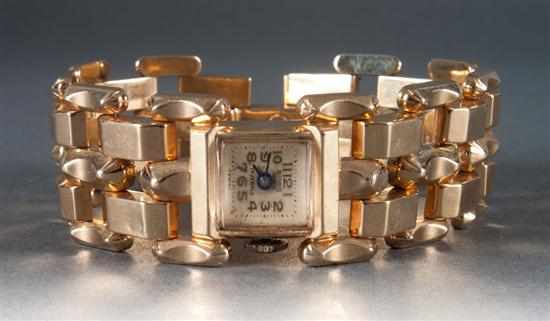 Appraisal: Miramar K gold ladies wrist watch grams Estimate - Back