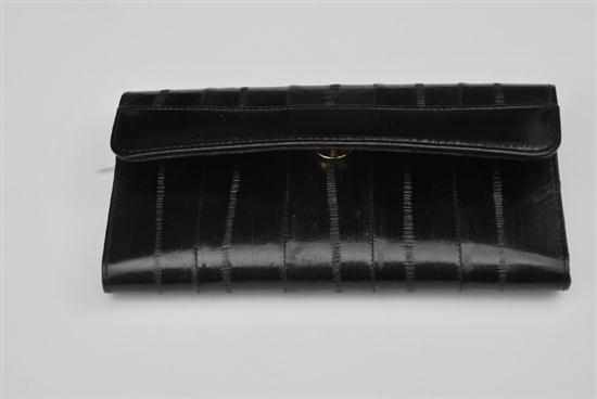 Appraisal: A BLACK EEL SKIN WALLET