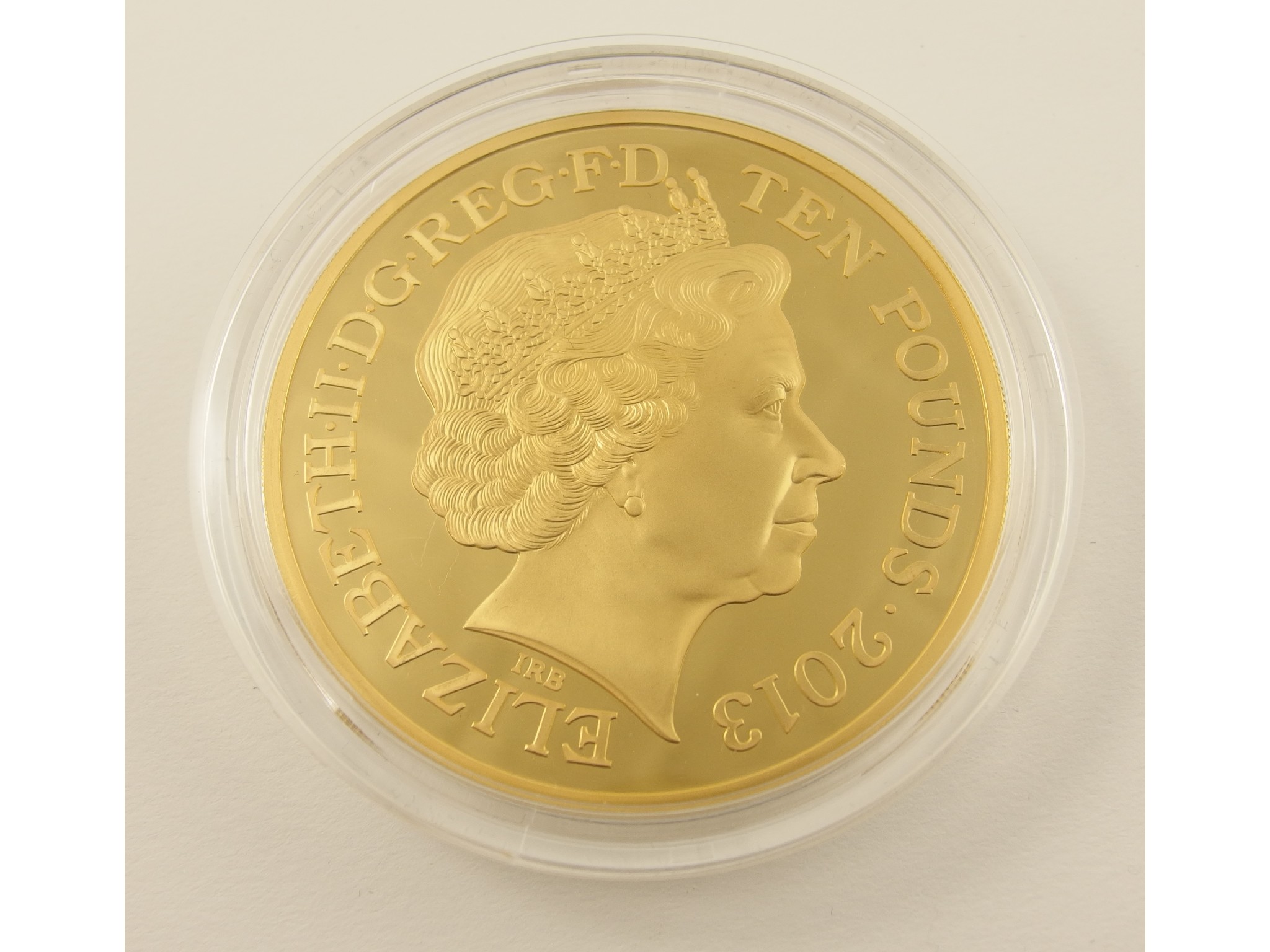 Appraisal: A Royal Mint Coronation Anniversary gold medallionwith original box and