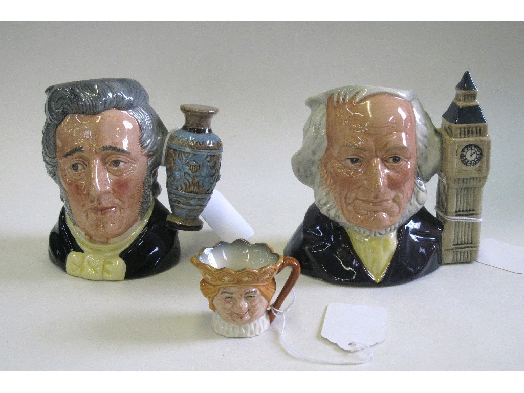 Appraisal: Three Royal Doulton character jugs to include 'Sir Henry Doulton'