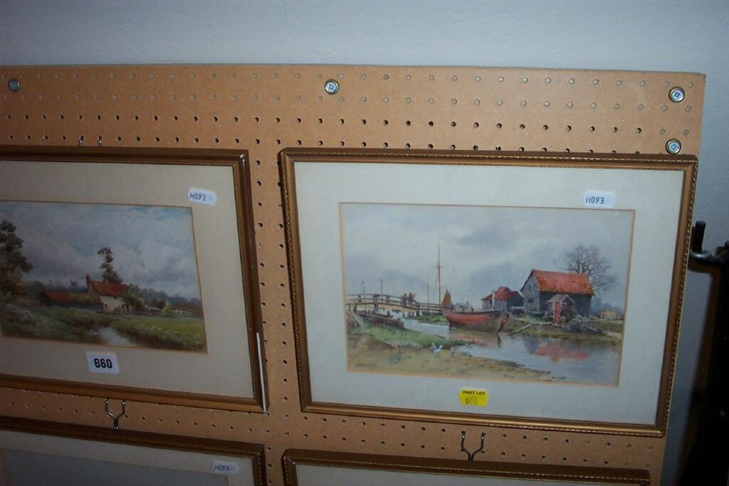 Appraisal: A pair of early th century watercolours by Noel-Smith one