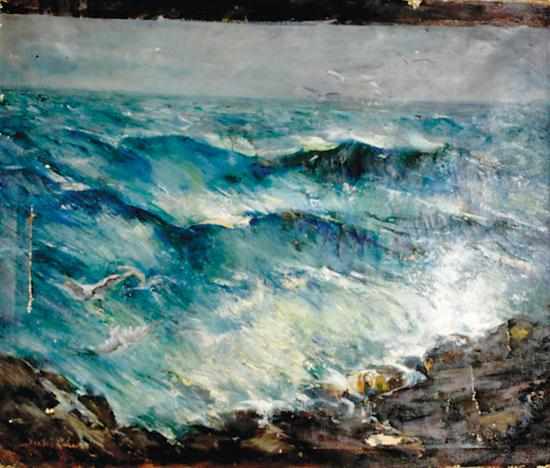 Appraisal: Isabel Cohen Doud South Carolina - MARINE SCENE oil on