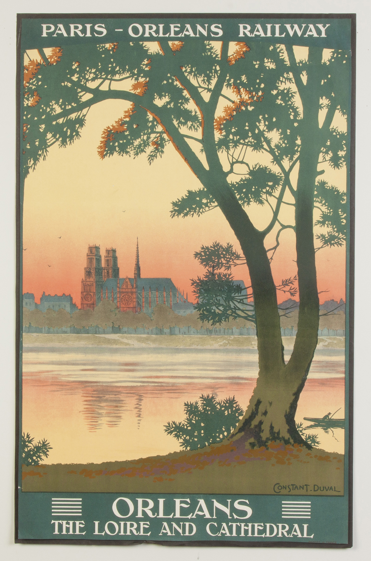 Appraisal: Paris-Orleans Railway Vintage Travel Poster By Constant Duval