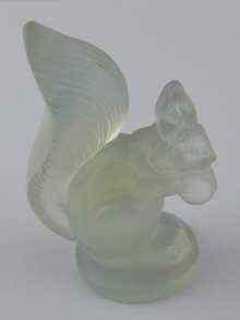 Appraisal: A Sabino blue glass squirrel ht cm