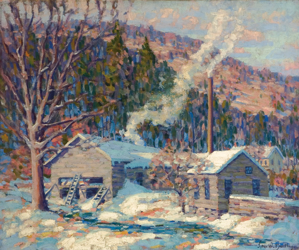 Appraisal: BENTLEY JOHN WILLIAM American - ''The Old Saw Mill'' oil