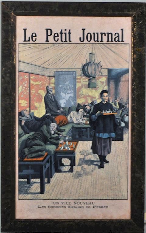 Appraisal: Le Petit Journal O C Reproduction depicting the new vice