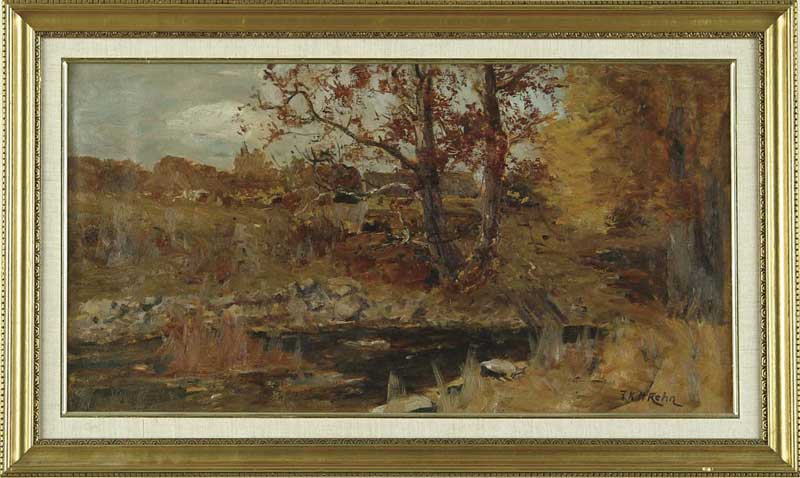 Appraisal: FRANK KNOX MORTON REHN American - FALL LANDSCAPE Oil on