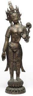 Appraisal: Large Southeast Asian Cast Brass Bodhisattva Nepalese or Indian depicting