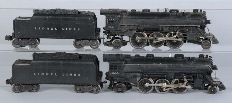 Appraisal: Lot of Lionel O-Gauge Steam Locomotives Description Post-war Includes locomotive