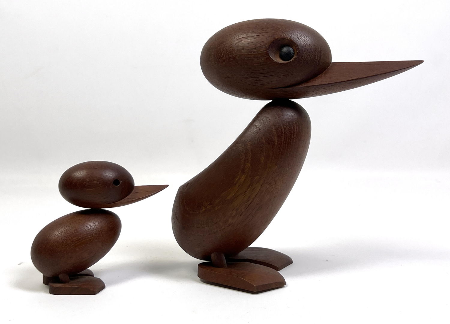 Appraisal: pcs HANS BOLLING Bird Sculptures Torben Orskov Smaller inches Dimensions