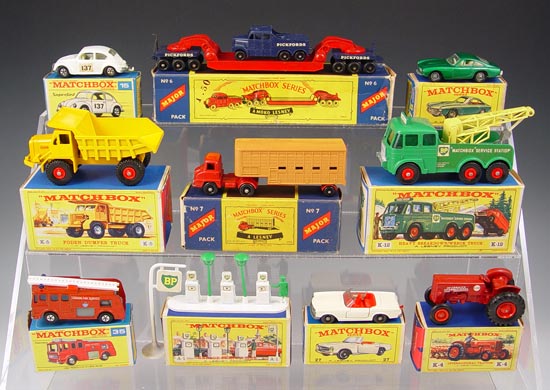 Appraisal: ASSORTED LESNEY MATCHBOX CARS WITH BOXES To include Moko Lesney