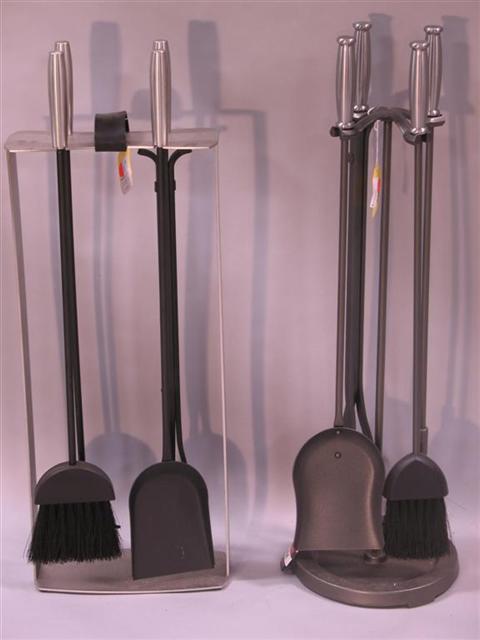 Appraisal: TWO ARTS CRAFTS STYLE FIREPLACE TOOLS Modern - h the