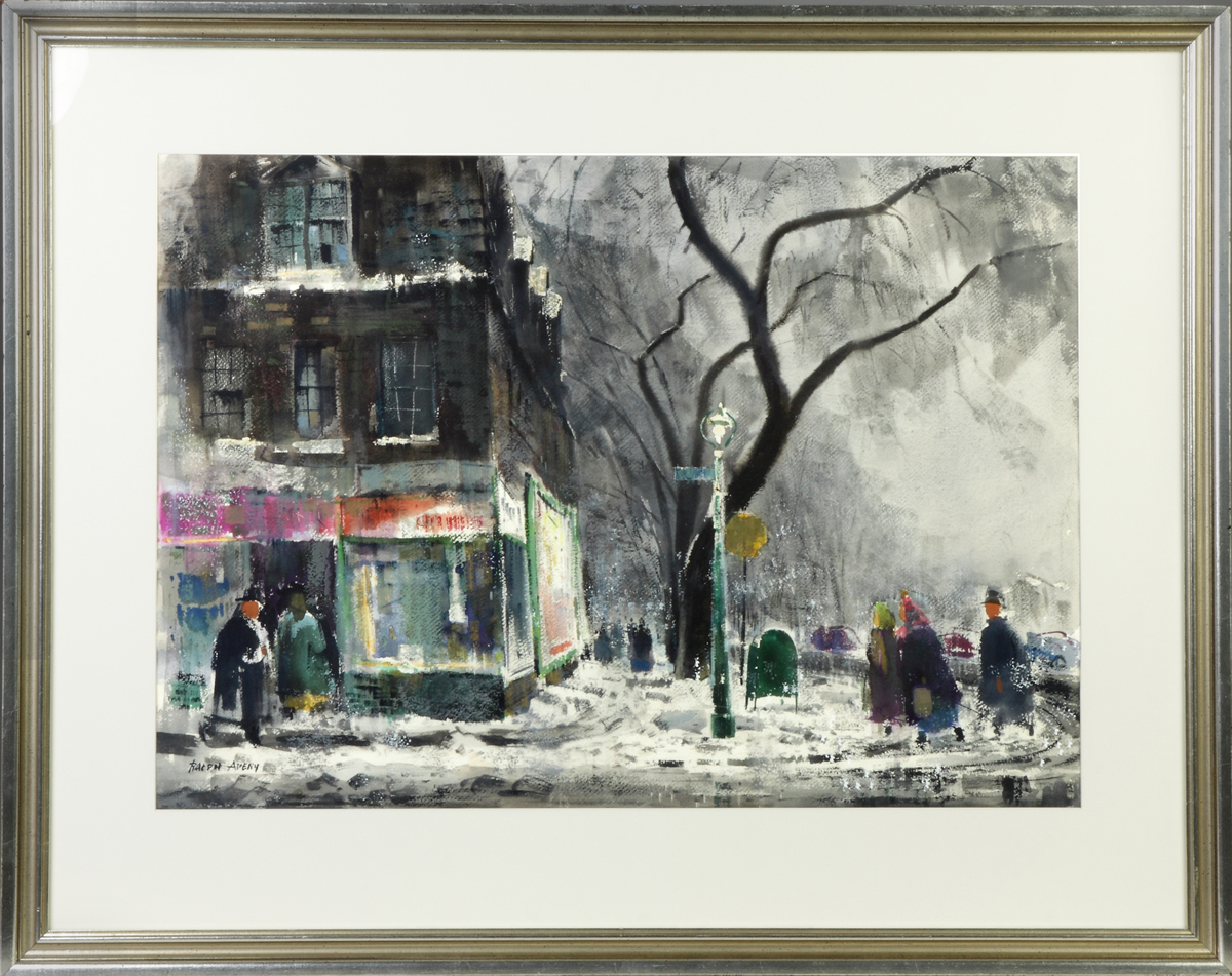 Appraisal: Ralph Avery New York - Lingering Snow Sgn Lower left