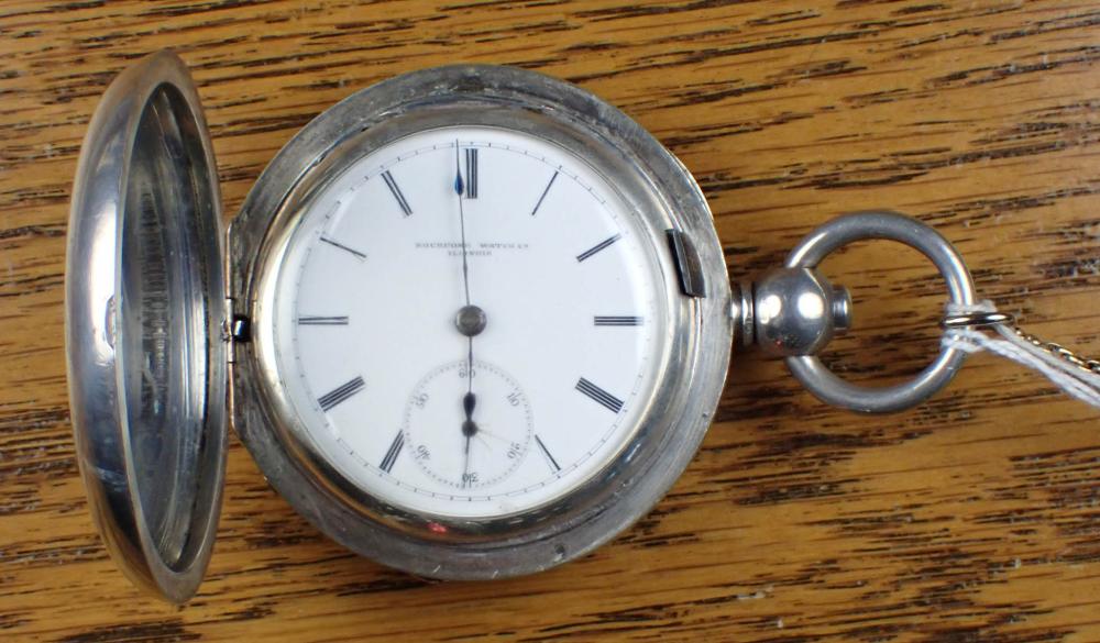 Appraisal: ROCKFORD MODEL HUNTER CASE POCKET WATCH having hour minute dial