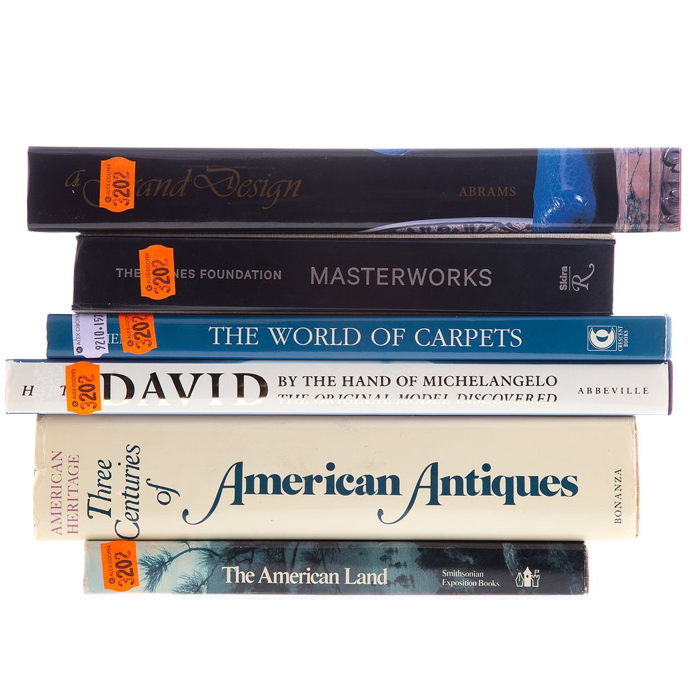 Appraisal: Six Assorted Art Subject Books Titles include David A Grand