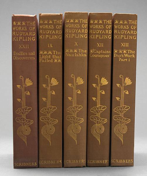 Appraisal: Kipling Rudyard Works NY Charles Scribners' Sons - vols vo