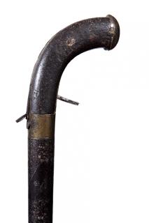 Appraisal: Gun Sword Cane- Ca - A most unusual percussion pistol