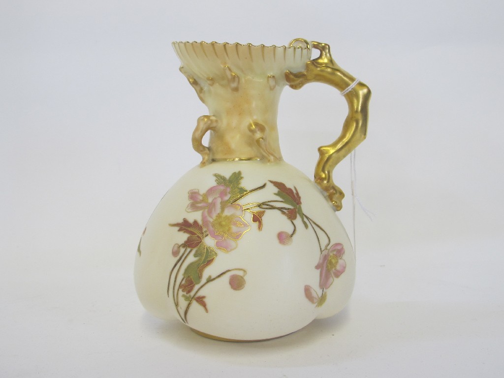 Appraisal: Royal Worcester jug shape no decorated with flowers