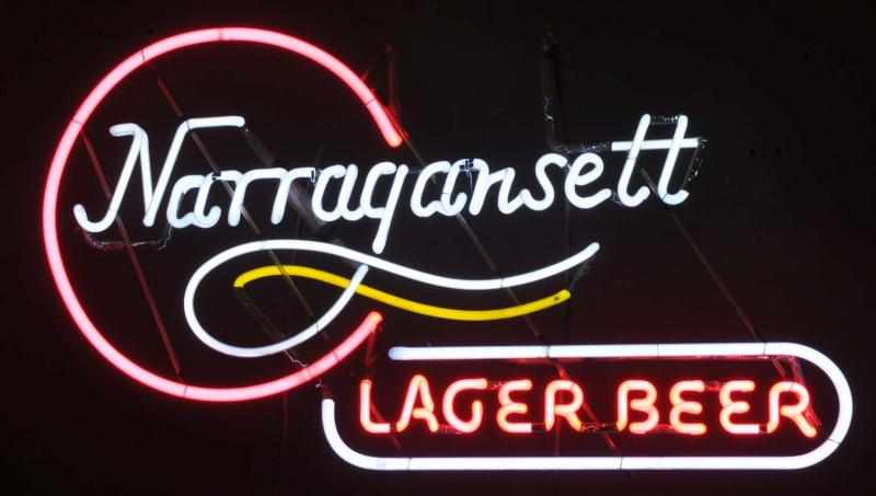 Appraisal: Narragansett Beer -Lines Neon Sign Description s Narragansett Brewing Company