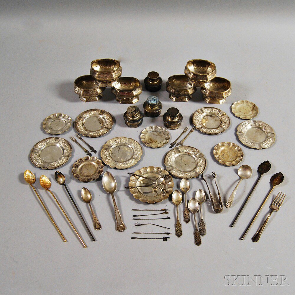 Appraisal: Group of Mostly Sterling Silver including six Reed Barton engraved