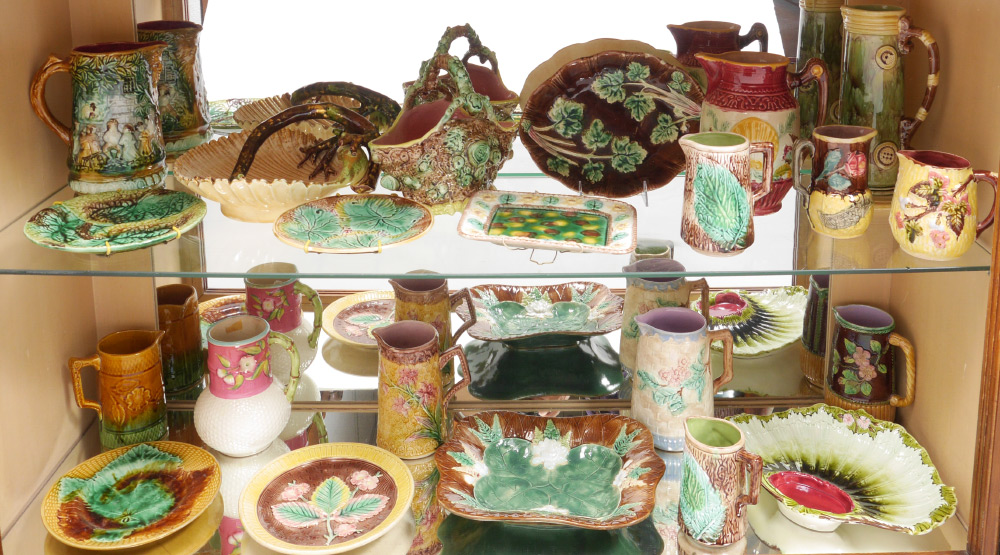 Appraisal: PIECE COLLECTION OF MAJOLICA An assembled collection of pieces assorted