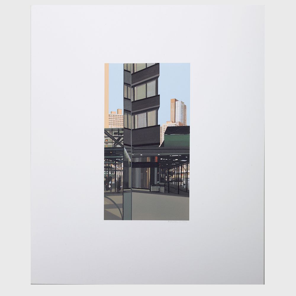 Appraisal: Richard Estes b Untitled from Hommage Domberger Screenprint in colors